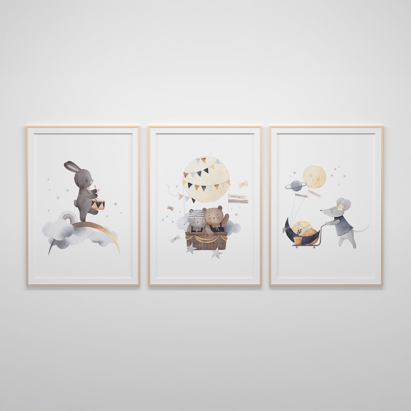 Bunny Balloon Poster