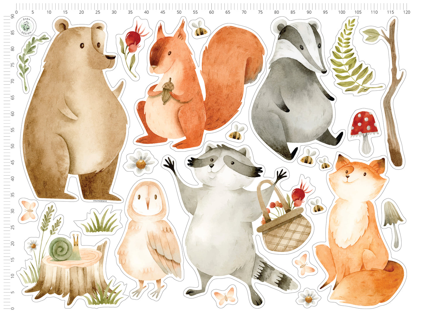 Forest Animals Wall Sticker