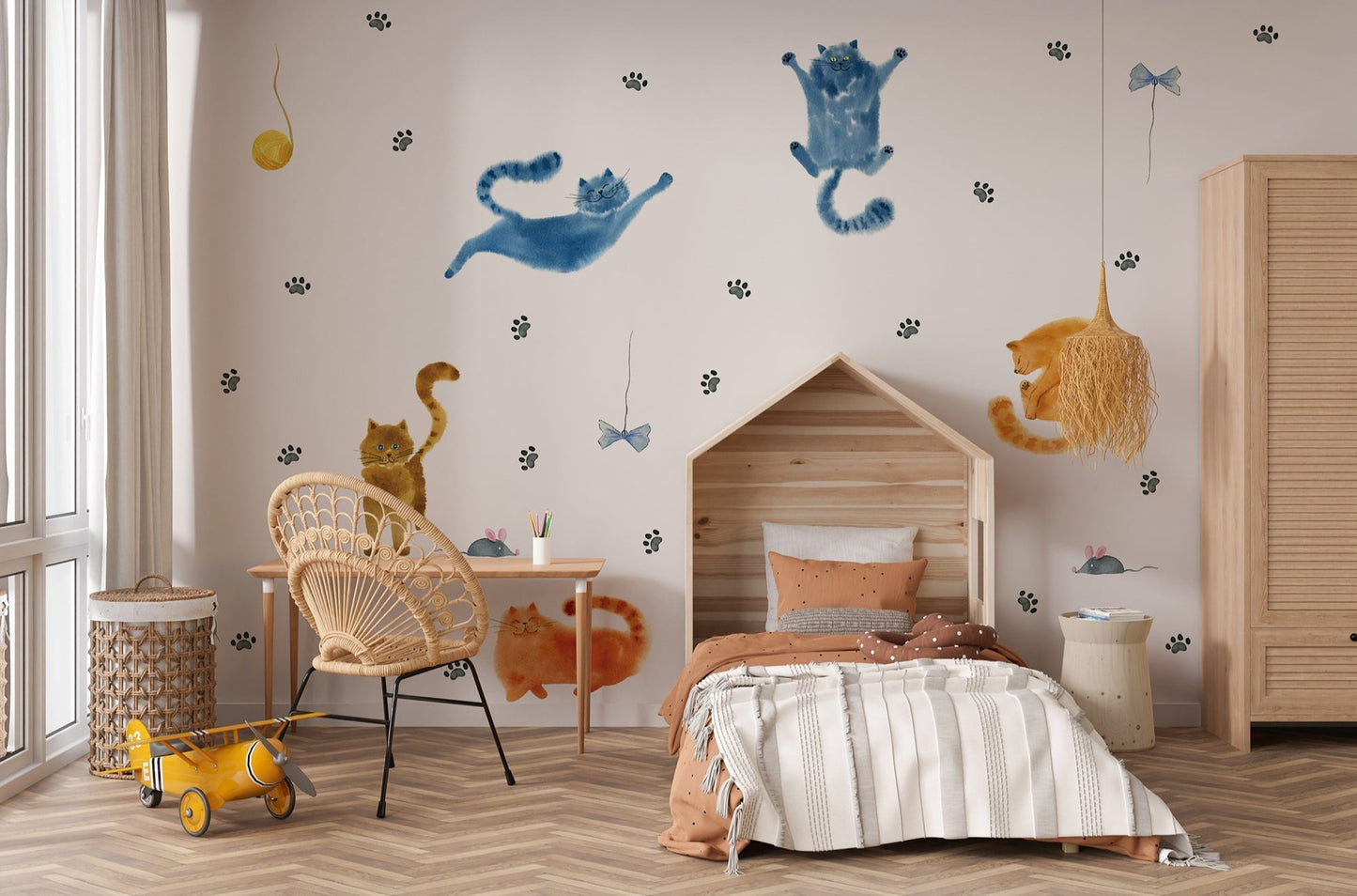 Playful Kittens Wall Stickers