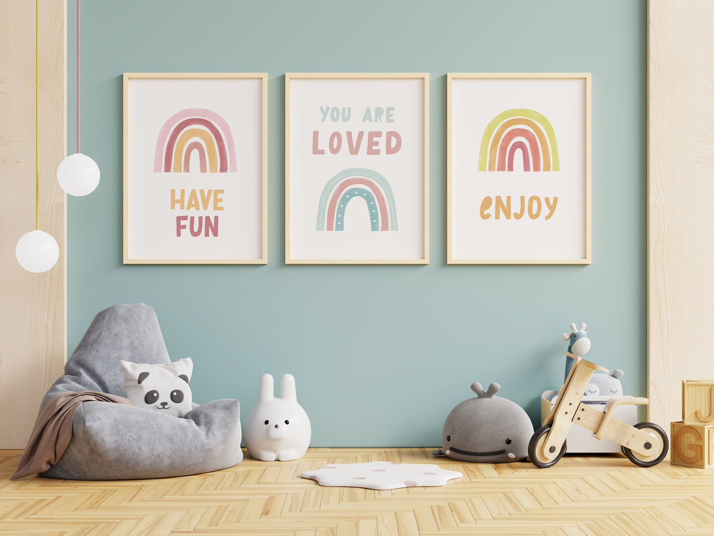 Colorful Rainbows Poster
