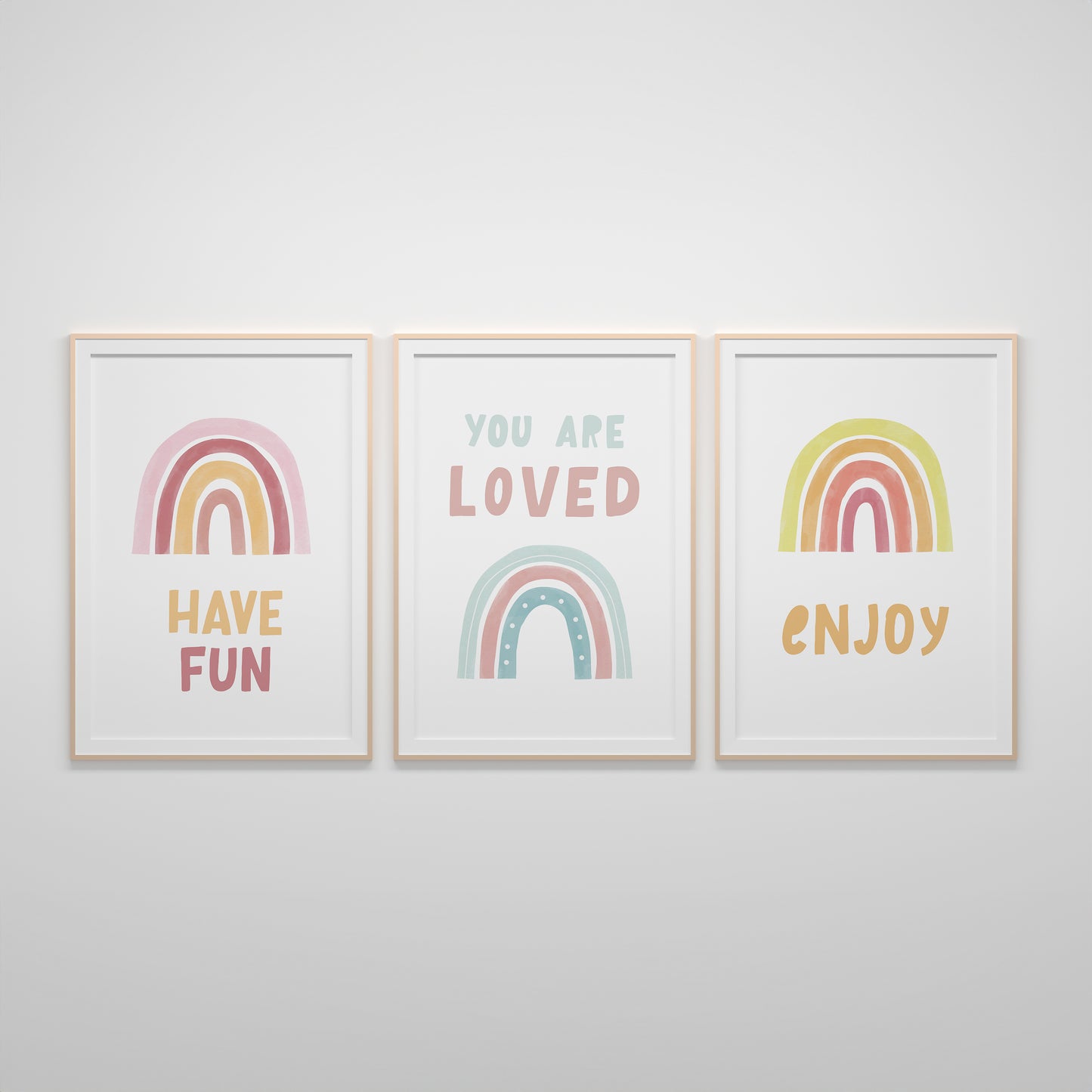 Colorful Rainbows Poster