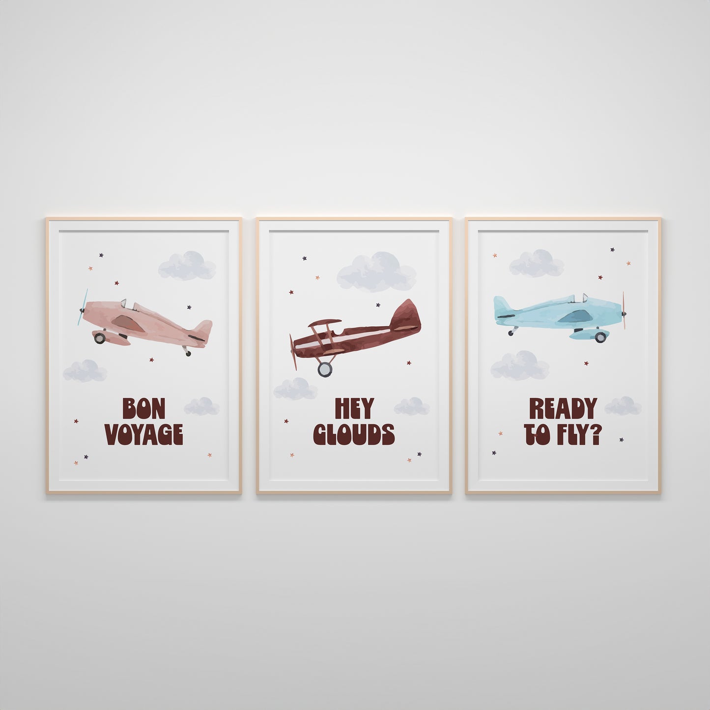 Retro Cars and Airplanes Poster