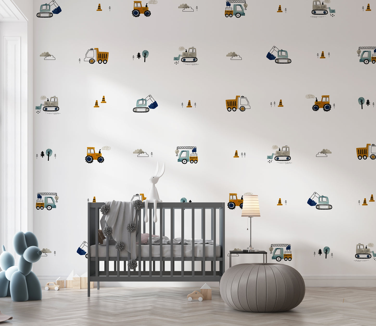 Construction trucks Wall Sticker