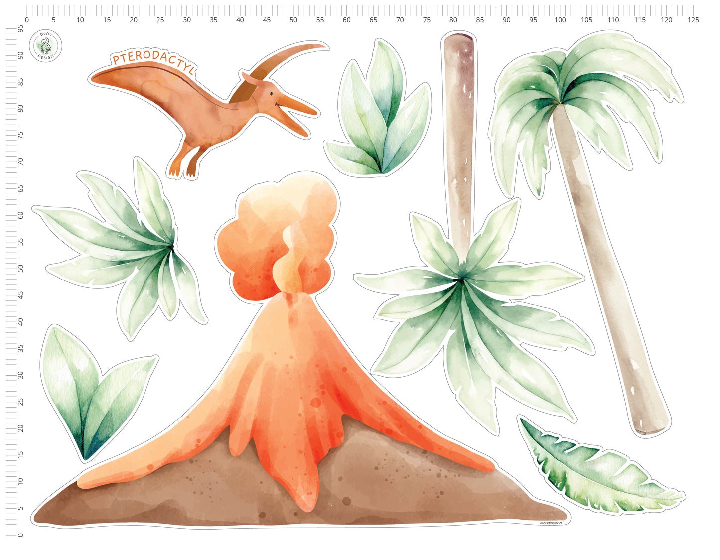 Dino Land Wall Sticker