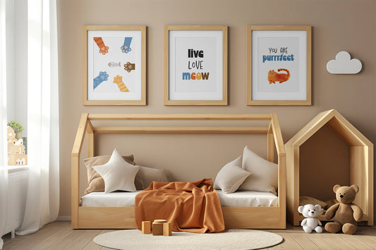 Playful Kittens Poster