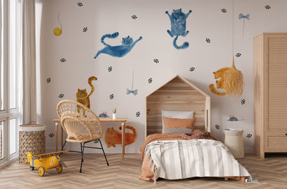 Playful Kittens Wall Stickers
