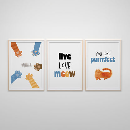 Playful Kittens Poster