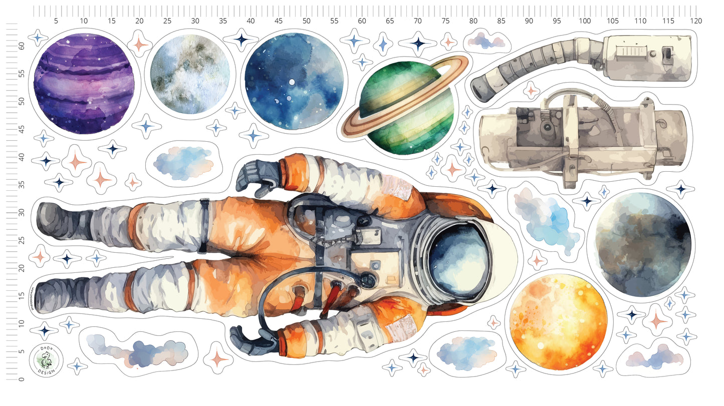 Space Adventure Wall Sticker