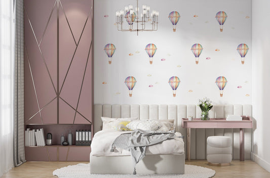 Balloons and Clouds Wall Sticker